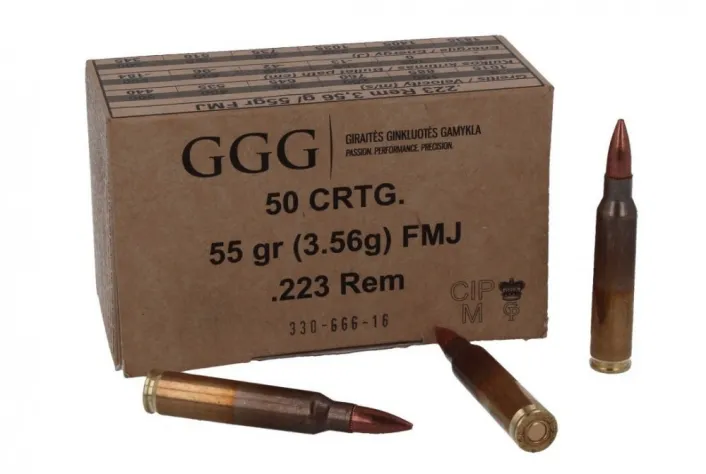,223 Rem. GGG FMJ 55gr 3,56g , Lőszer