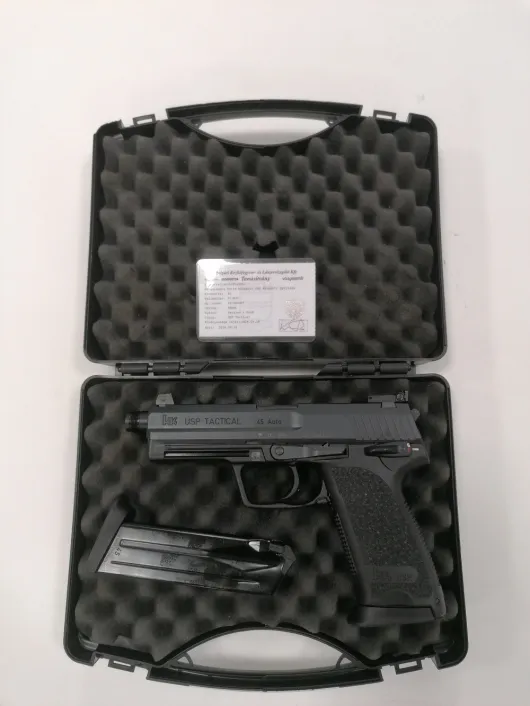 HK USP Tactical 45 Auto használt maroklőfegyver Kat:B1(2028)