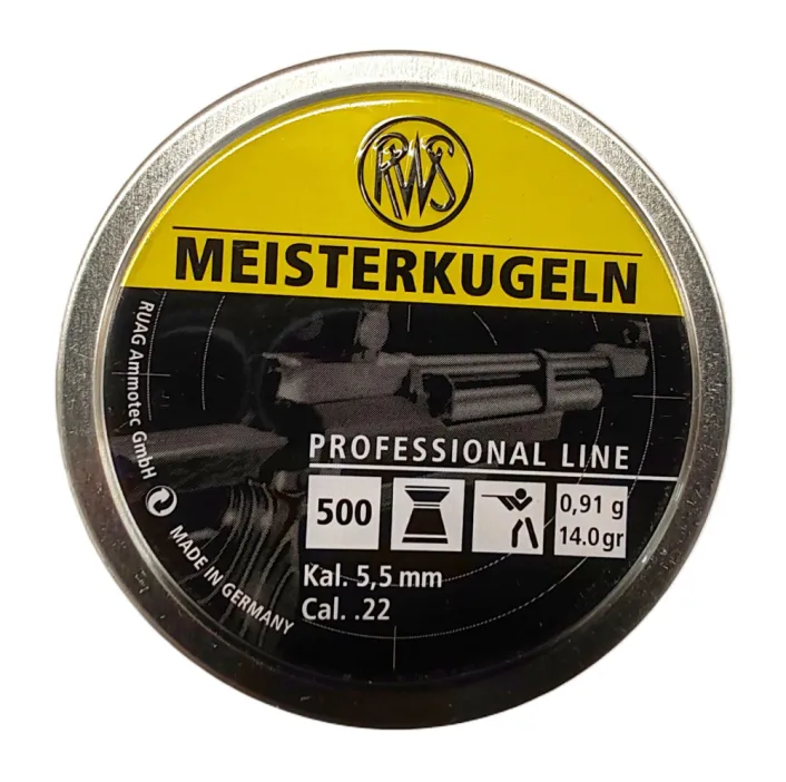 5,5 mm RWS Meisterkugeln 500 db-os 0,91g, 14gr Légpuskához