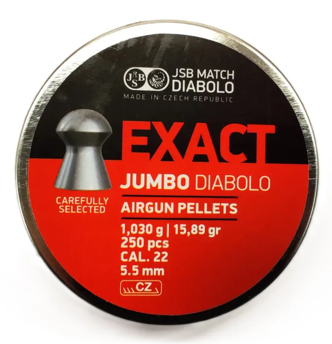 5,52 mm JSB Exact Jumbo 1,03g 15,89gr. . Léglőszer 250 db. 48822552