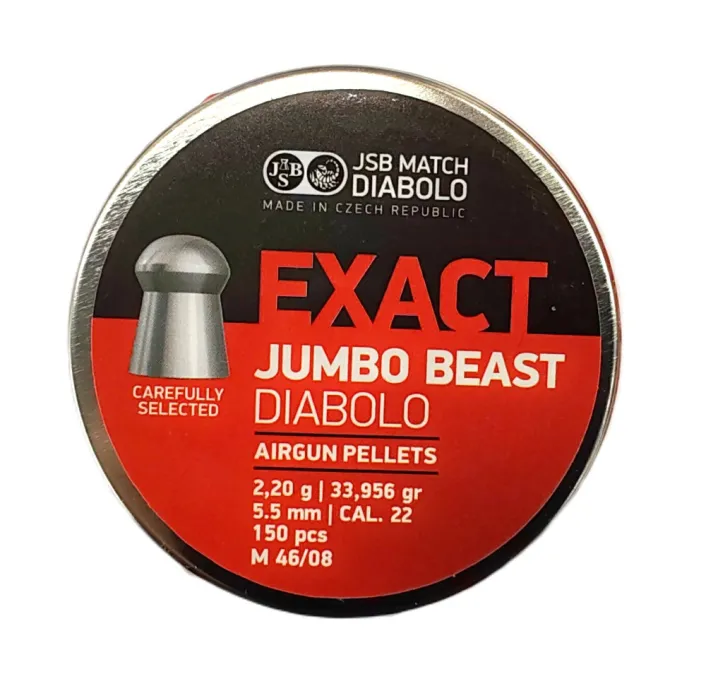 5,52 mm JSB Exact Jumbo Beast Diabolo . 2,2g. 33,956gr. Léglőszer 150 db.