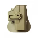 IMI Z1040TAN Műanyag Övtok Glock-26 . Homokszín Elfordítható