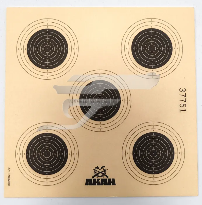 Légpuska lőlap 14x14 5 körös 37826000