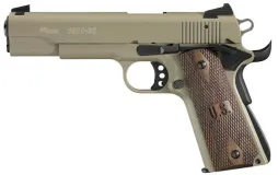 Sig Sauer 1911 Homokszin ,22 Lr. kaliber . Maroklőfegyver Barna Fa Markolat