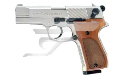 P-88 Walter 9mm P.A.K. Gáz-Riasztó . Pisztoly Nikkel Fa Markolat