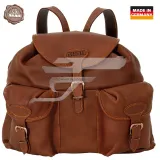 Akah Jávorszarvas Bőr Hátizsák . 2 Zsebes