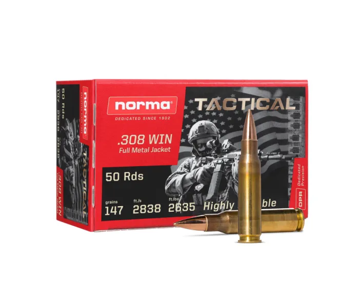 ,308 Win. Norma Tactical FMJ 147 gr . 9,5g AKCIÓ