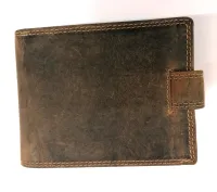 Pénztárca Szarvas motívummal Barna Bőr Belső Lepkés