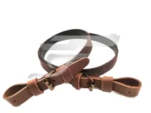 Puskaszíj Barna Bőr és Gyöngyvászon Heveder Betét