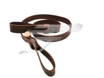 Puskaszíj Barna Bőr Fagombos Vékony Feszíthető 1,8 cm. széles