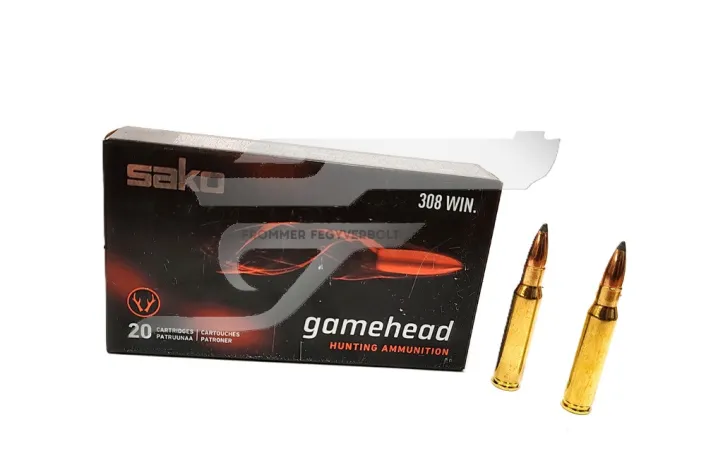 ,308 Win. Sako Gamehead Soft Point 129A . 8,0 g 123 gr Puskalőszer