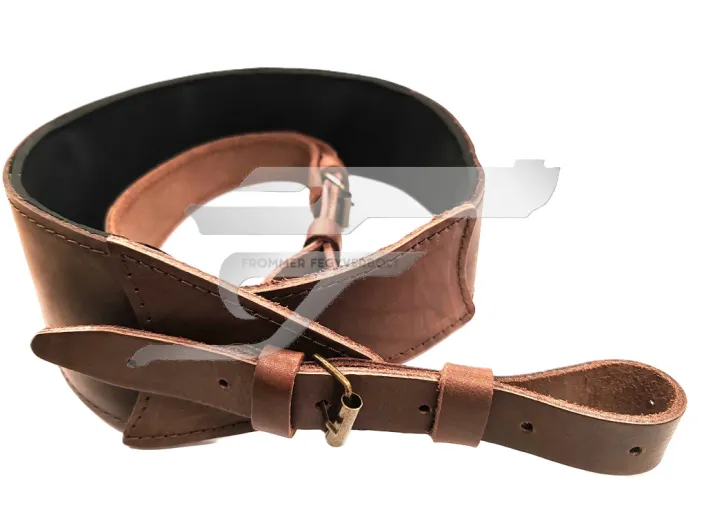 Puskaszíj Bőr Csepp Alakú 7cm. Széles Neoprén Belső