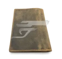 Vadászigazolvány tartó muflonfej motívummal barna bőr