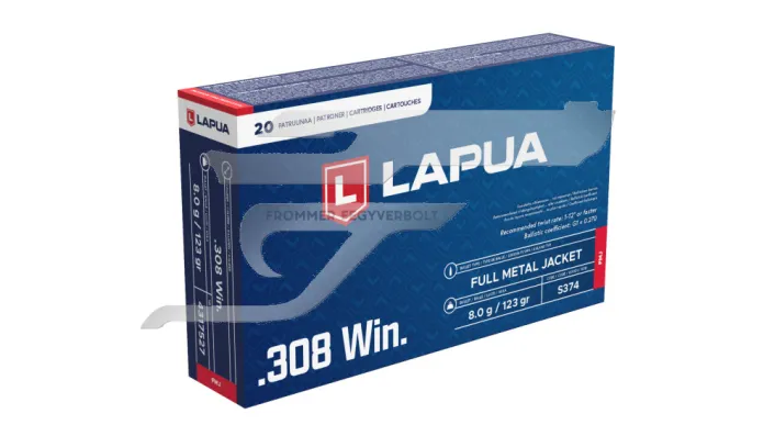 ,308 Win.Lapua FMJ 8,0g 123gr. 4317527