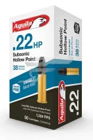 ,22 IfB. Aguila Subsonic Hollow Point . 38gr. Lőszer 268