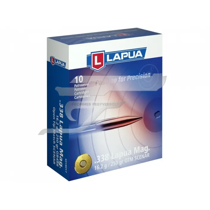 ,338 Lapua Magnum Lapua Scenar 16,2g 250gr 44641438 CSAK RENDELÉSRE