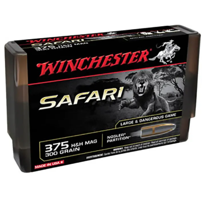 ,375 H&H Winchester Nosler Solid44163002 . 300gr / 19,4g Puskalőszer