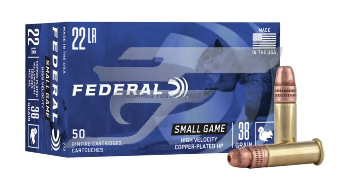 ,22 IfB. Federal Copper Plated H.V. 712 . 38g 1260 FPS 50 db./doboz