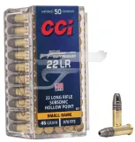 .22 LR. CCI Suppressor Subsonic CC0957 , Hollow Point Small Game lőszer