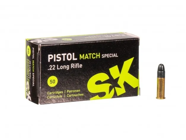 ,22 IfB. Lapua SK Pistol Match Special . 291m/sec.