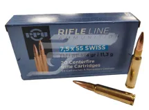 7,5x55 SWISS PRVI Parti. FMJ BT 11,3 g , 174 gr