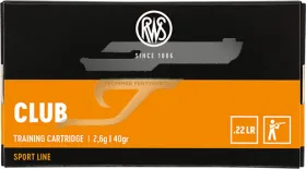 ,22 LR. RWS Club lőszer 2132885 . 40gr. 2,6g