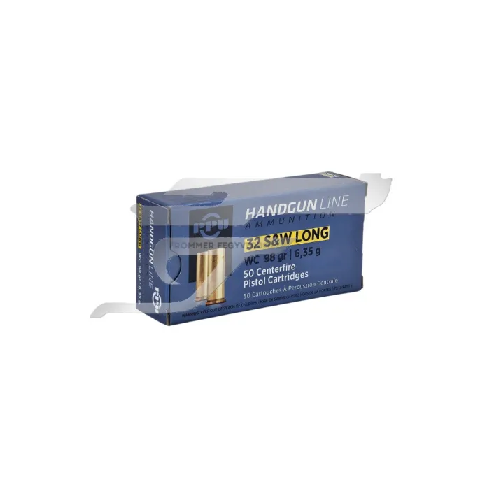 ,32 S&W Long Privi Partizan LWC 6,35 g 98gr pisztolylőszer