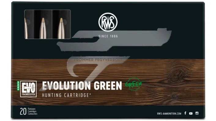 6,5x57 RWS EVO Green 6,9g 106gr. . Puskalőszer