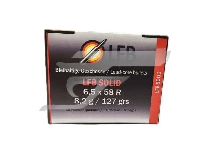 6,5x58 R LFB Solid 8,2g 127 grs golyós lőszer