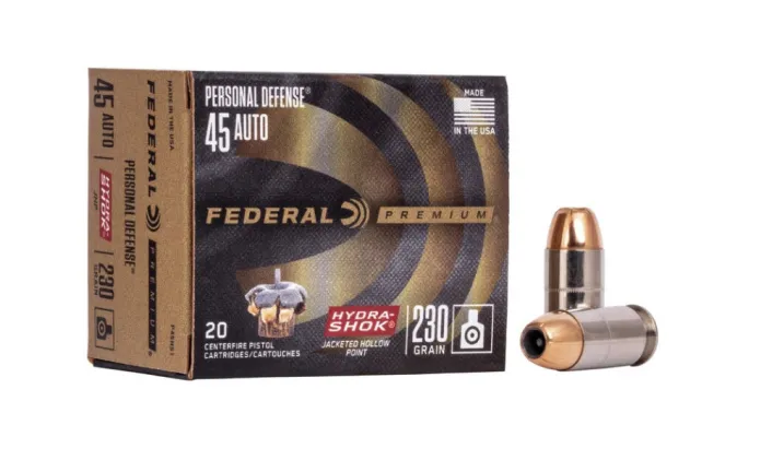 ,45 ACP Federal Premium Hydra FEP45HS1 , Shok 230grain