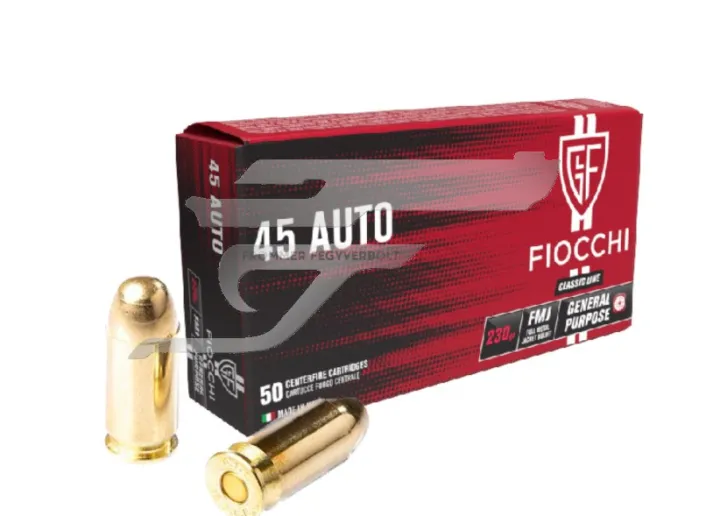 ,45 ACP Fiocchi FMJ 230gr FI701140 , Lőszer
