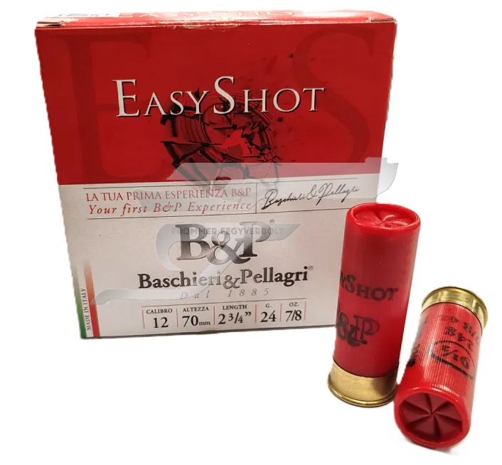 12/70/ 9,5/24g 2mm Baschieri&Pellagri Skeet Sörétes Lőszer Easy Shoot