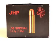 .38 Special Geco JHP 10,2g/158gr Esztétikai hibás AKCIÓS 1000db-tól 225ft