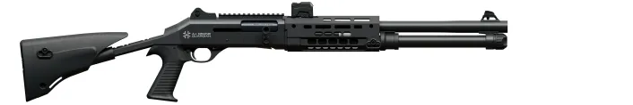 Benelli M4A.I. Drone Guardian18,5"cső SI 12/76, állíth.válltámasz, piszt. mark.