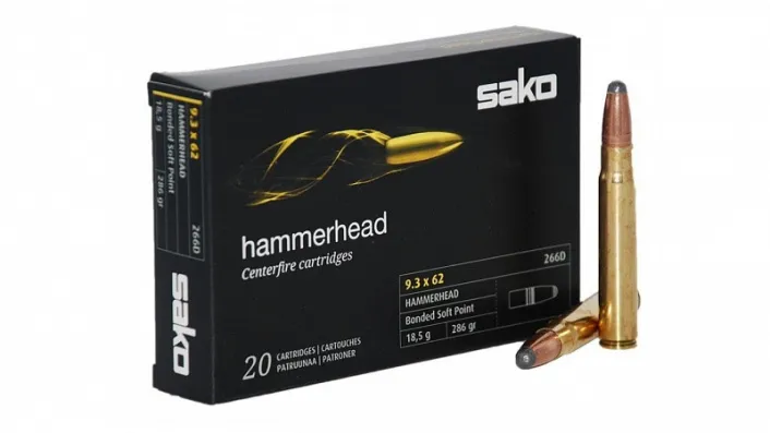 9,3x62 Sako SP Hammerhead 18,5g 266D , 286gr
