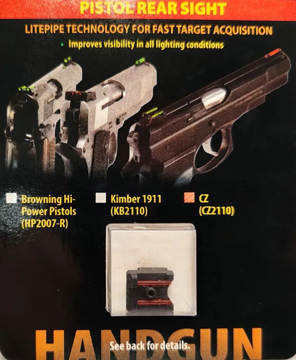 HIVIZ Irányzék CZ Fegyverekre CZ2110-R . Hátsó