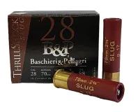 28/70/ 17g Slug Baschieri&Pellagri Big . Big Game Palla Thrill Sörétes Lőszer