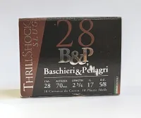 28/70/ 17g Slug Baschieri&Pellagri Big . Big Game Palla Thrill Sörétes Lőszer