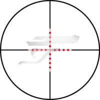 3-12x50 KonusproT30 céltávcső       7292 . Mil Dot Piros/Kék   30-as Tubus