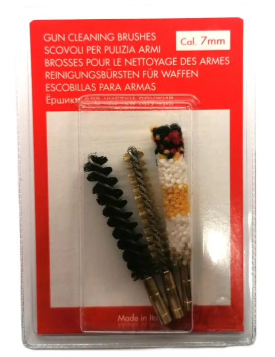 7mm -es Fegyvertisztító Kefe Szett 3db