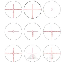 6-24X50 LCD Konuspro EL-30 .10 féle VILÁGÍTÓ és VÁLTOZTATHATÓ szálk