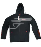 Benelli Kapucnis pulóver Zipzáros L Fekete színű