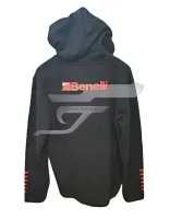Benelli Kapucnis pulóver Zipzáros XXL Fekete színű