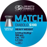 4,5 mm JSB Match Diabolo S100 0,535g . 8,26gr 500db. Léglőszer 48803450