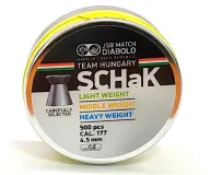 4,5 mm JSB Match SCHAK S 0,52g sárga . 500 db. Léglőszer 48807450