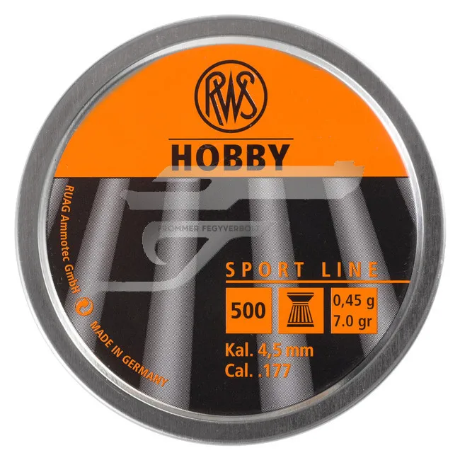 4,5 mm-es RWS Hobby Sport Line 500 db. 0,45g, 7gr. Légpuska és Légpisztolyhoz