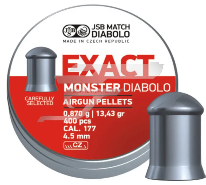 4,52 mm JSB Exact Monster 0,87g 13,43gr. . 400 db. Léglőszer 48819452