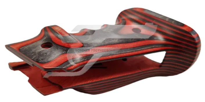 Ruger MK IV fegyverhez piros fa markolat bizományos,teljesen új ,jobbkezes