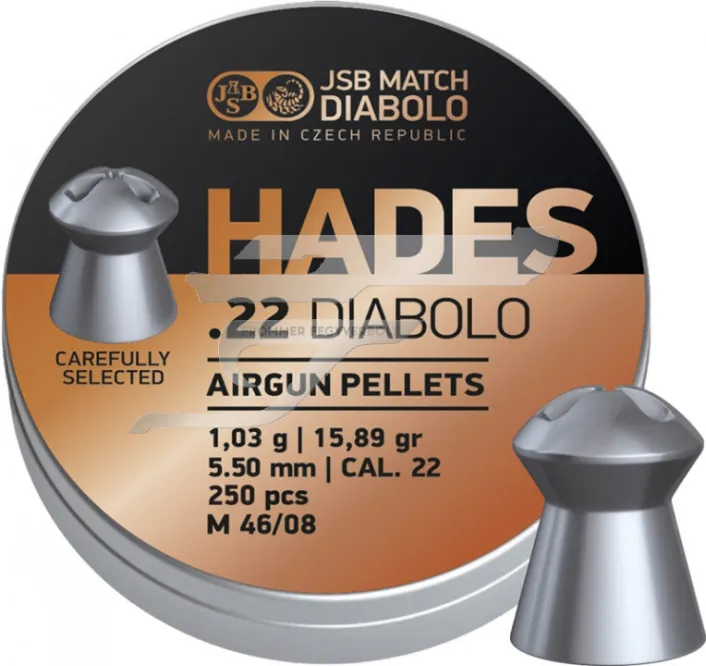 5,5 mm JSB ,22 Diabolo Hades 1,03g . 15,89gr. 250 db. Léglőszer