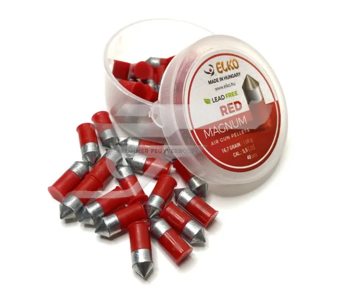 5,5 mm Elko Red Magnum 00458 40db , 1,08 g 16,7 gr Léglőszer